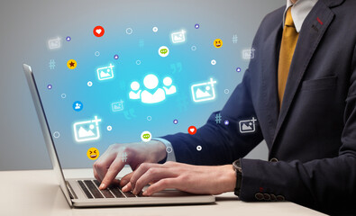 Hand surfing on the social media