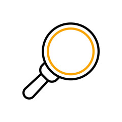 search line icon. Simple element illustration. search concept outline symbol design.