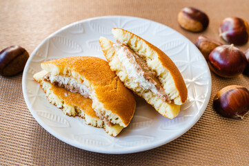 モンブラン生どら焼き