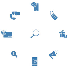 E-commerce and shopping icons set. Set of editable stroke icons.Vector set of E-commerce and shopping