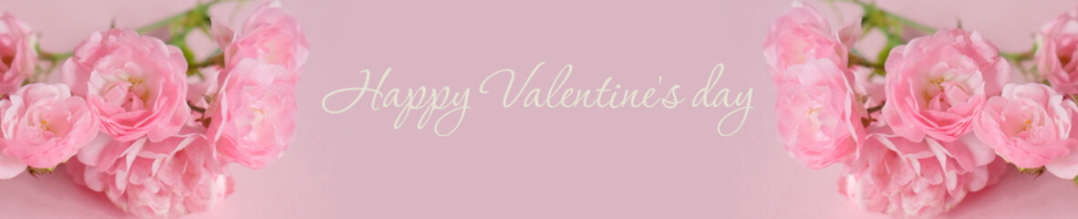 Fototapeta na wymiar Banner Happy Valentine's Day. Valentine banner. Valentine. Valentine background. Coopy space