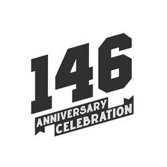 146 Anniversary Celebration greetings card, 146th years anniversary © Stock Giant