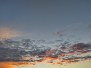 clouds at sunset