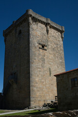 Fototapeta na wymiar medieval castle in the heart of Galicia