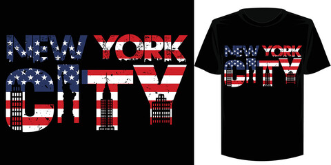 City of America vector design. New York USA