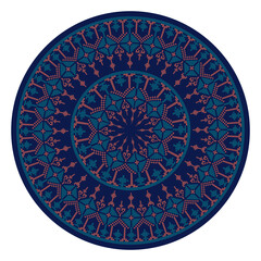 Beautiful round pattern cross stitch