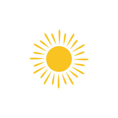 Sun Vector illustration Icon Logo Template design.