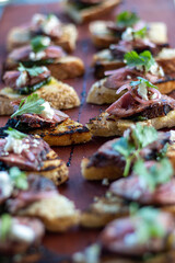 Bison meat bites, delicious appetizers 