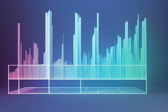 Illustration Of A 3D Rendered Analytical Graph