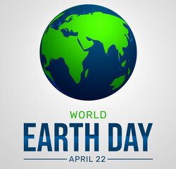 World Earth Day Wallpaper with Beautiful Globe. Protect the earth concept background