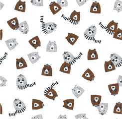 teddy bear pattern	

