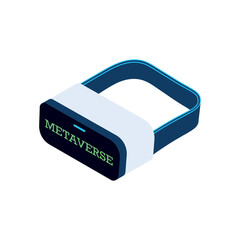 Metaverse icon, virtual reality technology icon, vr icon. Vector illustration