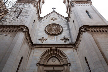 Obraz premium Girona Cathedral in Girona, Catalonia, Spain