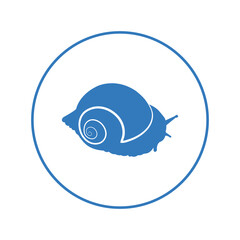 Wildlife mammal snail shell icon | Circle version icon |