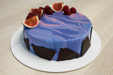 chocolate cake on plate