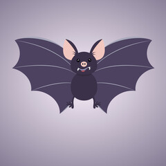 Cartoon goofy bat vector illustration graphic