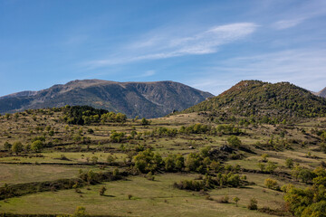 landscape with mountains and clouds La cerdagne PO