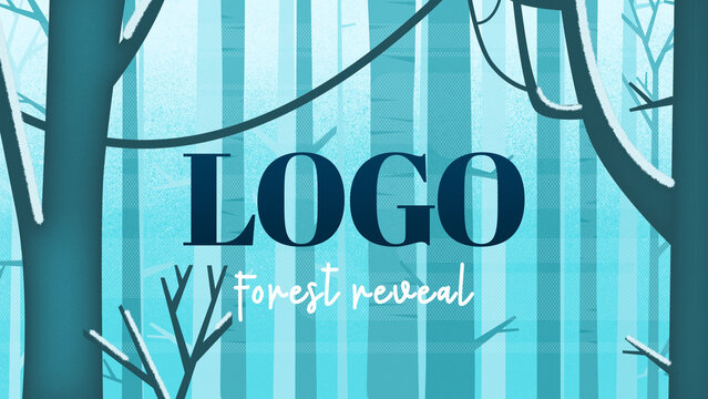Illustrated Forest Logo Reveal