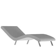 3d rendering illustration of a wave sofa