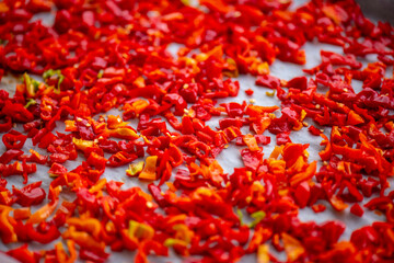 red pepper background