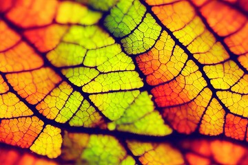 Obraz premium Fall Tree Leaves Autumn Color Seamless Texture Pattern Tiled Repeatable Tessellation Background Image