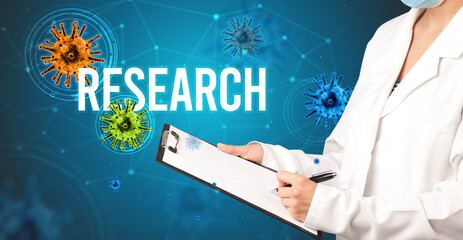 doctor prescribes a prescription concept