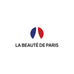 Fototapeta na wymiar Beautiful Modern Paris Minimalist Logo Vector