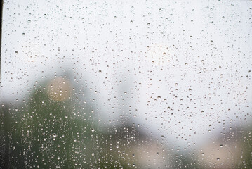 water on mirror, rainy day, abstract background