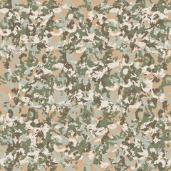 Fototapeta na wymiar Seamless fractal pattern in vector format for printed fabrics or any other purposes. Every object is grouped base on color so the pattern is editable, tileable and easy to use.