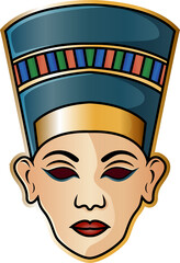 Nefertiti head esport mascot