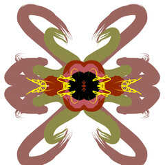 abstract flower ornament illustration
