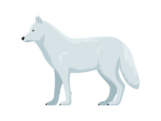 Obraz na płótnie Canvas Vector arctic wolf