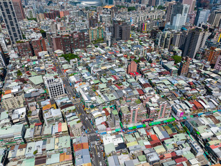Top down view of Taipei city