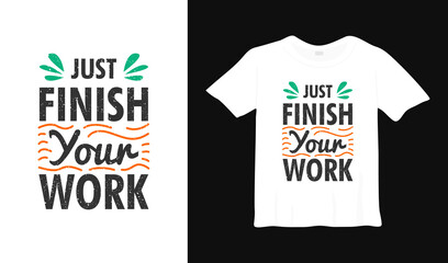 inspirational typography t-shirt design template