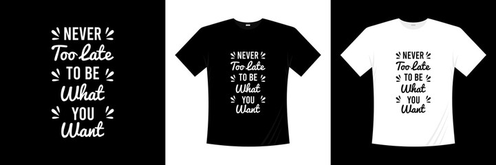 Fototapeta premium inspirational typography t-shirt design template