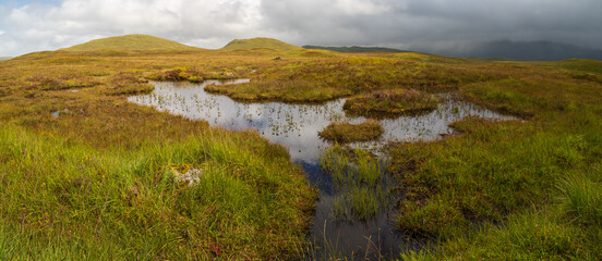 Rannoch Moor Panorama with Pond