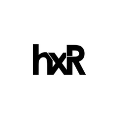hxr lettering initial monogram logo design