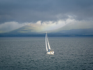 Fototapeta premium sailboat on the sea