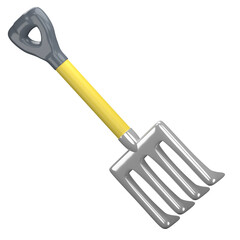 garden shovel icon 3d illustration png high resolution