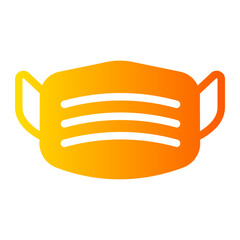face mask gradient icon
