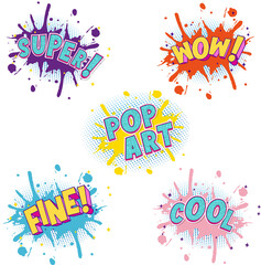 Pop art  stickers © Veranika