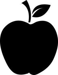 Apple icon. Black icon on white background