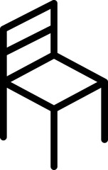 Chair icon. Furniture symbol sign. Vector illustration image..eps