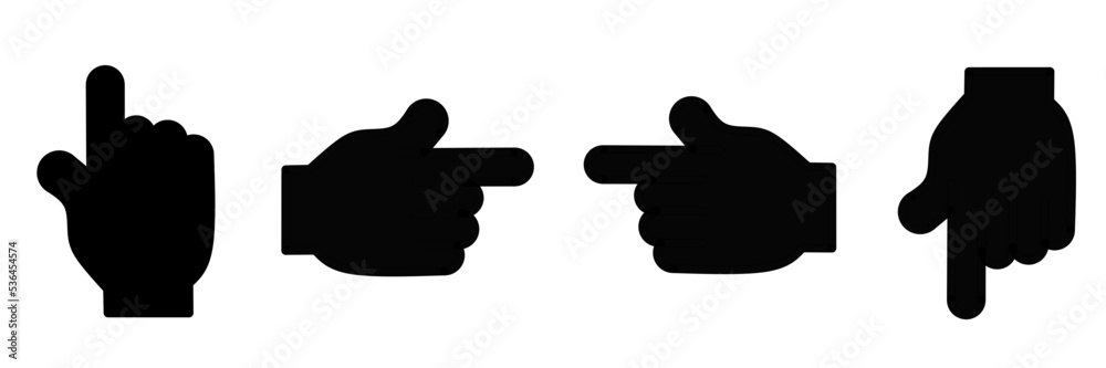 Aufkleber computer mouse icon pointer pointer. clicking cursor, pointing hand clicking cursor. vector stock ic