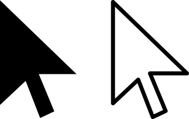 Cursor vector icon. Mouse arrow symbol. Pointer sign. Select click arrowhead..eps
