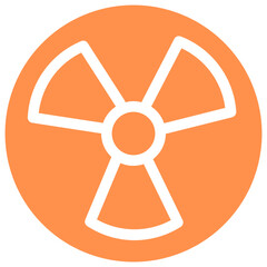 Fototapeta premium nuclear danger chemistry atomic poison icon