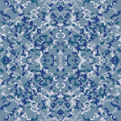 Seamless fractal pattern in vector format for printed fabrics or any other purposes. Every object is grouped base on color so the pattern is editable, tileable and easy to use.