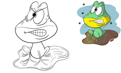 The coloring frog