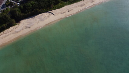aerial view of beach