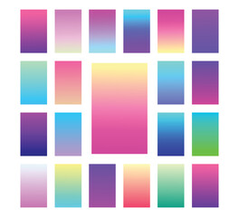 Modern Screen vector gradient Background. Vibrant smooth color gradient for Mobile Apps, UI, UX Design. Bright Soft Color Gradient for apps.
